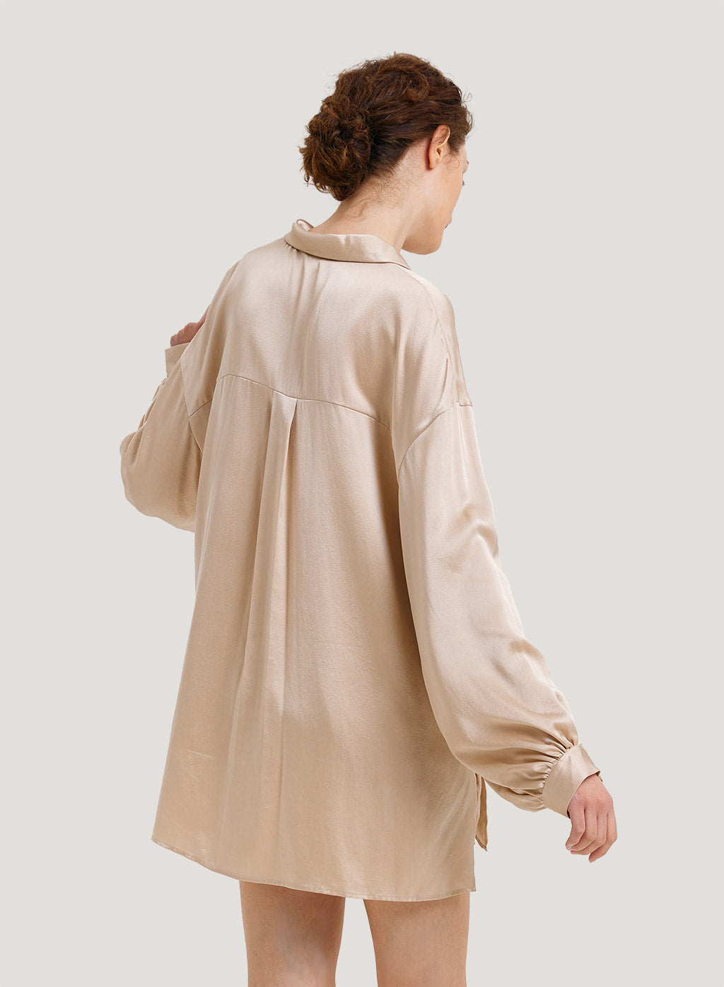 Relaxed Silk Pajama Top