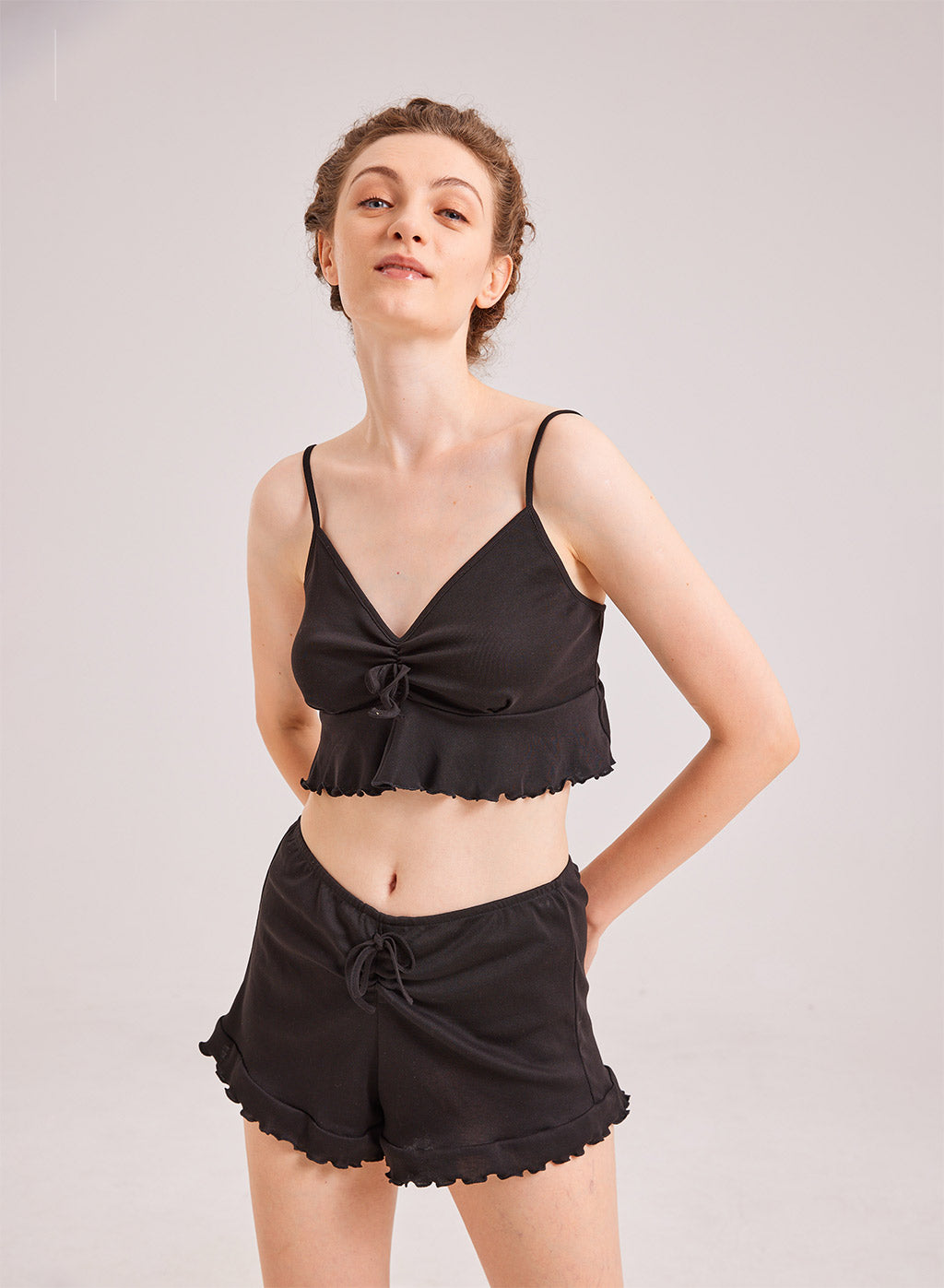 Strappy Ruffle Cami Top