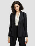 Striped Single-breasted Blazer