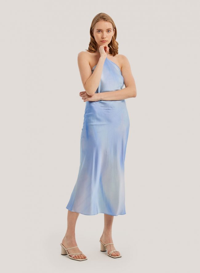 Topshop blue hotsell slip dress